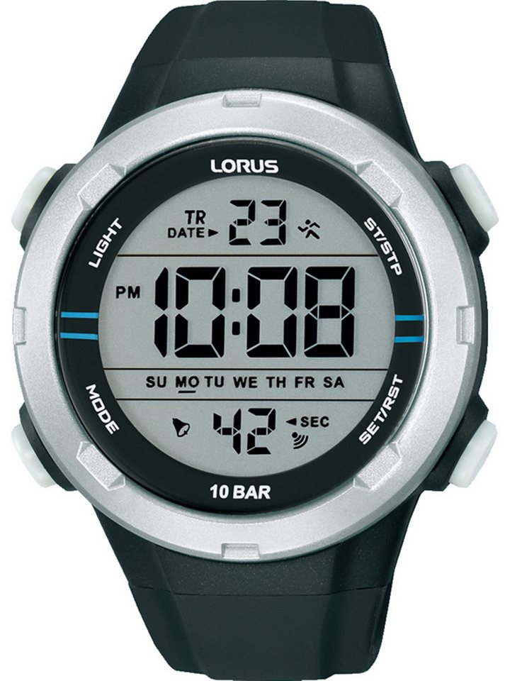 LORUS Chronograph Lorus Herren-Uhren Digital Quarz, Sportuhr von LORUS