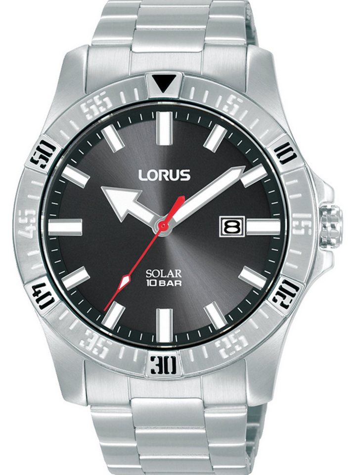 LORUS Quarzuhr Lorus Herren-Uhren Analog Solar, Sportuhr von LORUS
