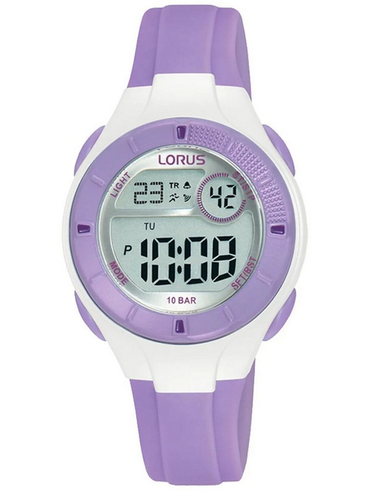 LORUS Quarzuhr Lorus R2347PX9 Kinderuhr Digital Chronograph 31mm 10ATM Lorus R2347PX9 Kinderuhr Digital Chronograph 31mm 10ATM von LORUS