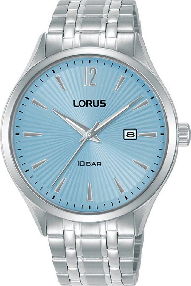 LORUS Quarzuhr RH991RX9, Armbanduhr, Herrenuhr, Edelstahlarmband, analog, Tag von LORUS