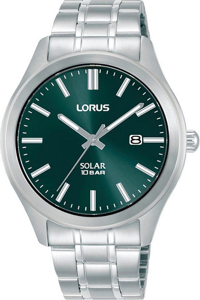 LORUS Solaruhr RX391AX9, Armbanduhr, Herrenuhr, Edelstahlarmband, analog, Tag von LORUS