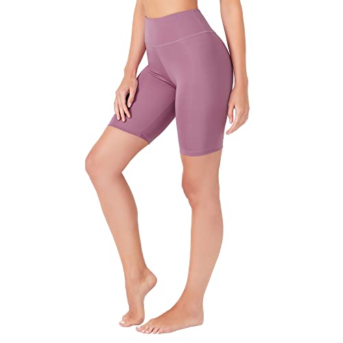 LOS OJOS Basics Radlerhose Damen - Frauen hohe Taille Biker Shorts Yoga Workout Laufen Kompression Übung Shorts von LOS OJOS