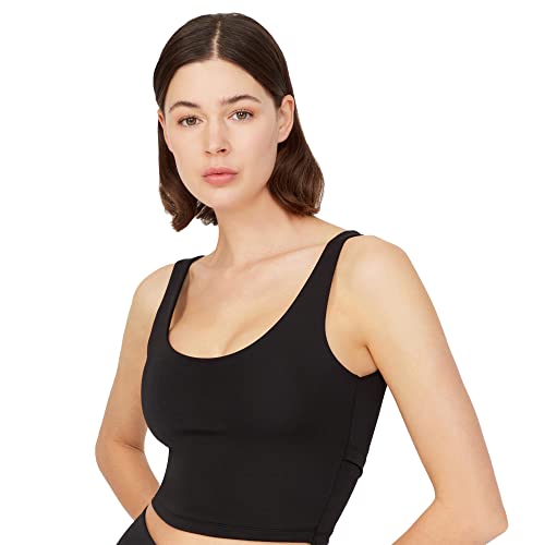 LOS OJOS Crop Tops Damen - Medium Support gepolsterter Sport-BH, Tank Tops für Frauen von LOS OJOS