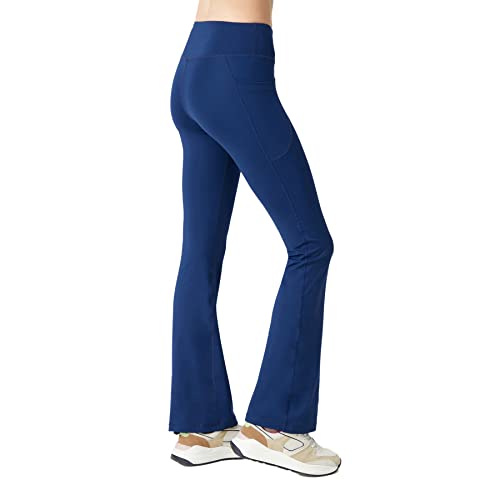 LOS OJOS Damen Bootcut Yogahose - Hohe Taille Workout Bootleg Yoga Leggings mit Bauchkontrolle von LOS OJOS