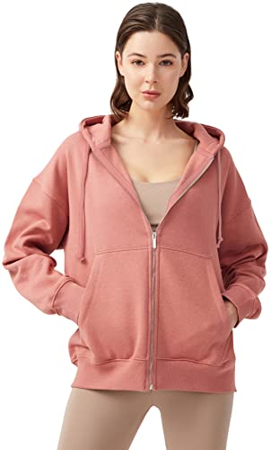 LOS OJOS Hoodie Damen - Kapuzenpullover mit Reißverschluss - Langarm-Sweatshirts in Übergröße - Sweatjacke Damen von LOS OJOS