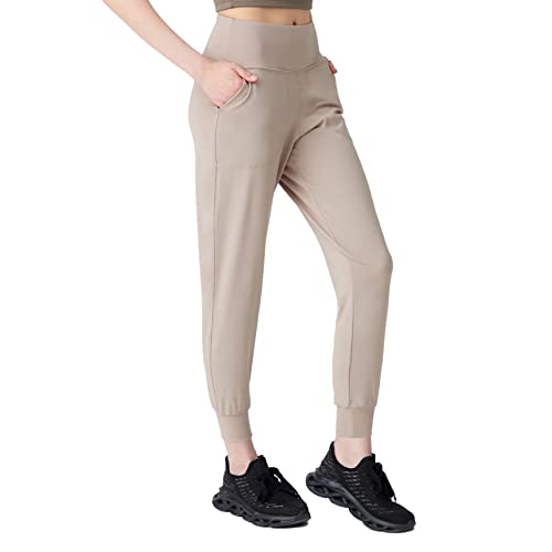 LOS OJOS Damen Joggers Trainingsanzug, Beige, S EU von LOS OJOS