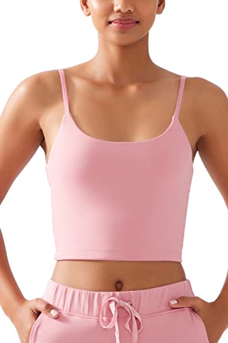 LOS OJOS Straps Sport BH - Gepolsterter Sport-BH mit mittlerer Unterstützung und Spaghetti-Trägern von LOS OJOS