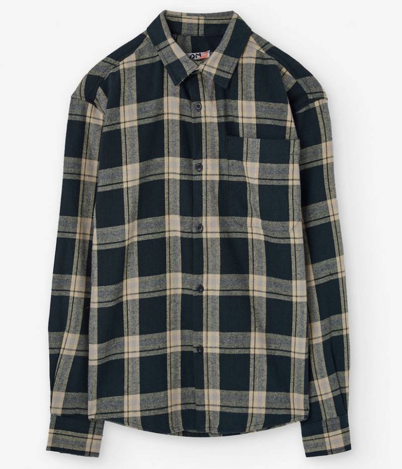 LOSAN Langarmhemd Losan Jungen Hemd Langarm kariert dark blue (1-tlg., kein Set) von LOSAN