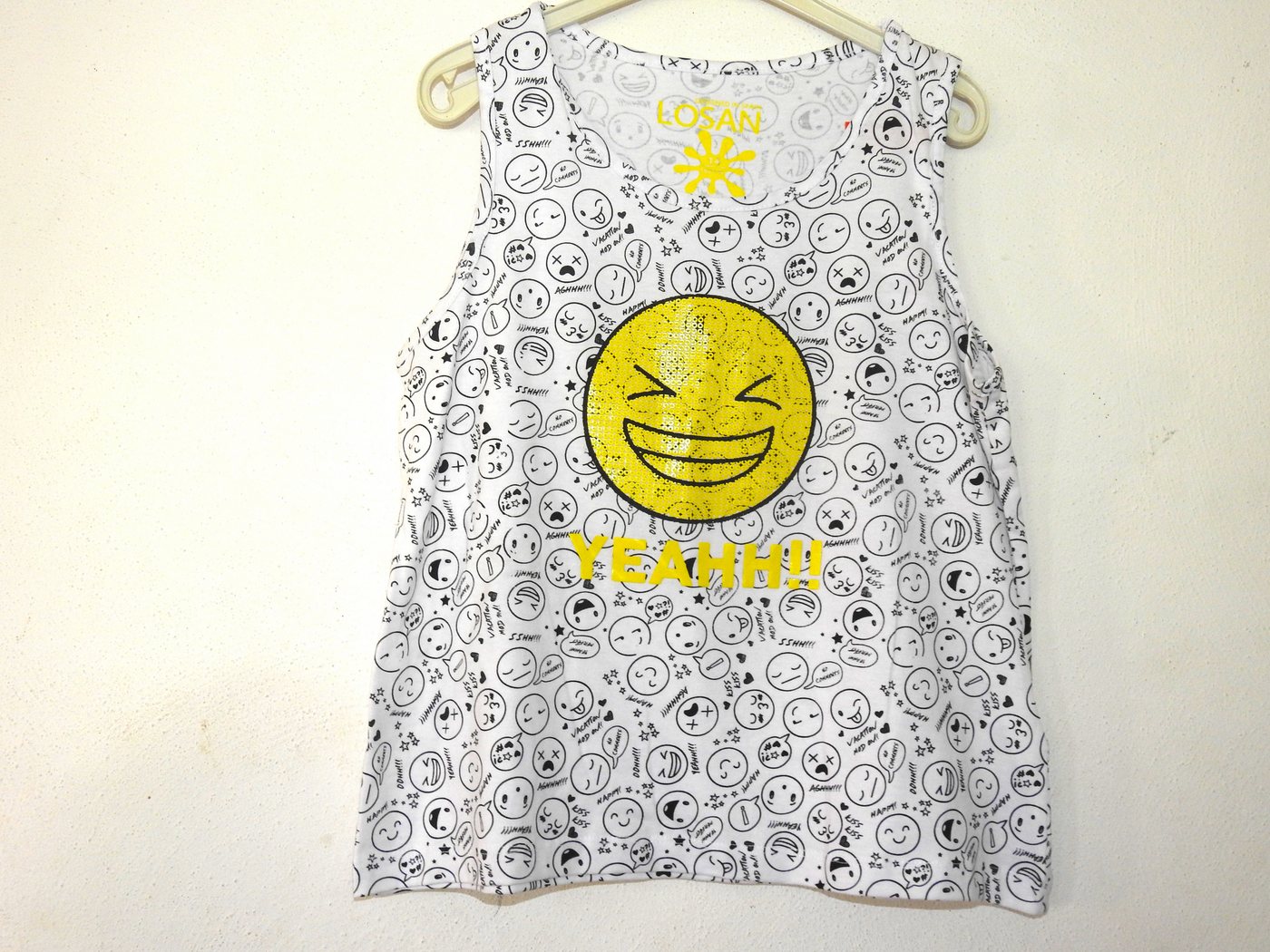 LOSAN Strandtop Smiley Gelb LOSAN Strandtop Smiley Gelb von LOSAN