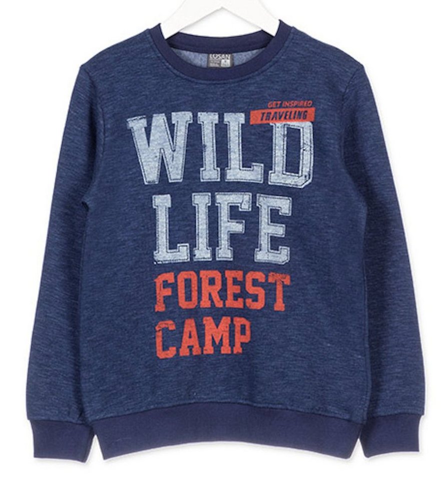 LOSAN Sweatshirt Losan Jungen Sweatshirt Pullover Wild Life Azul virgore muestra (1-tlg) von LOSAN