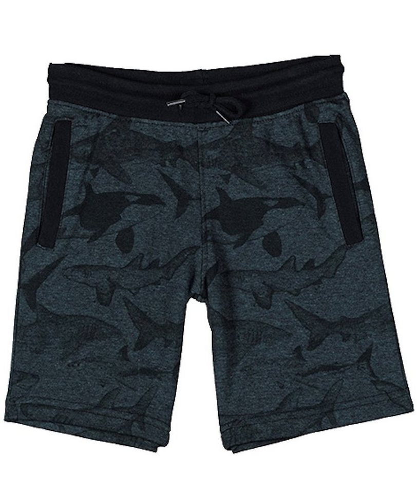 LOSAN Sweatshorts Losan Joggingbermuda Sweatbermuda Jungen Shorts Hai Orca blau melange (1-tlg) von LOSAN