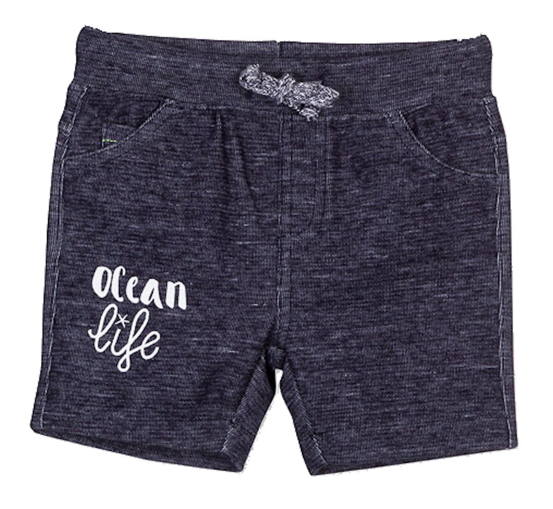 LOSAN Sweatshorts Losan Jungen Bermuda Shorts Ocean life blue melange (1-tlg) von LOSAN