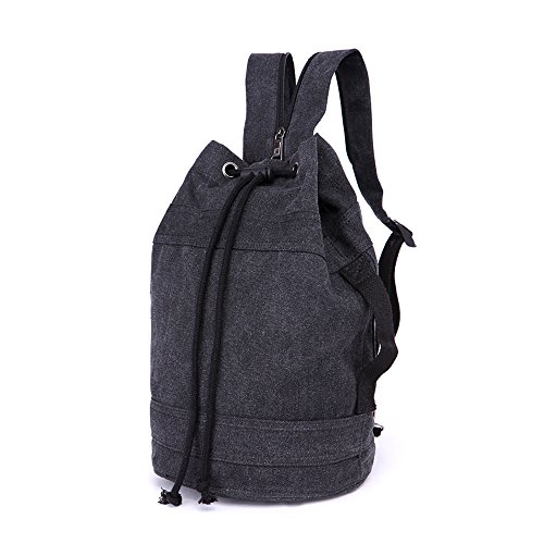 LOSMILE Rucksäcke Damen Herren Daypacks Seesack Leinwand Rucksack Canvas Reisetaschen Umhängetasche Weekender Schultertaschen. von LOSMILE