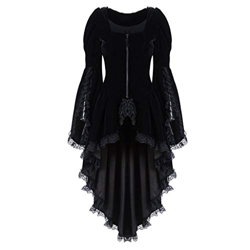 Steampunk Jacke Damen ,Gothic Mantel Damen,Mittelalter Kleidung Retro Vintage Gehrock Frack Jacke Spitzen Punk Mäntel Viktorianischer Trenchcoat Cosplay Uniform Karneval Halloween Kostüm für Frauen Steampunk Jacke Damen ,Gothic Mantel Damen,Mittelalter Kleidung Retro Vintage Gehrock Frack Jacke Spitzen Punk Mäntel Viktorianischer Trenchcoat Cosplay Uniform Karneval Halloween Kostüm für Frauen von LOSSLO