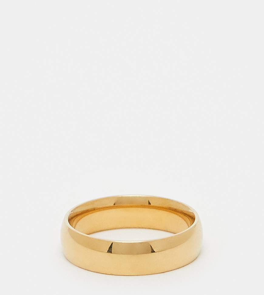 Lost Souls - 6 mm Bandring mit 18-Karat-Vergoldung-Goldfarben von LOST SOULS