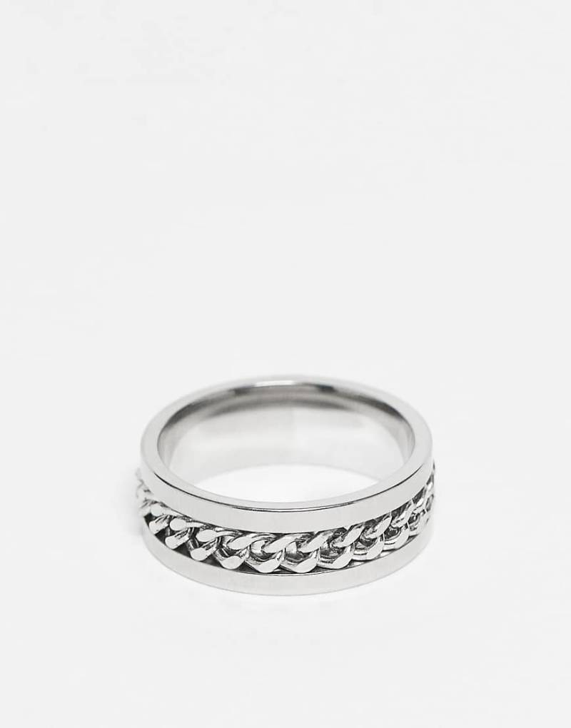 Lost Souls - Bandring aus Edelstahl mit Kettendesign-Silber von LOST SOULS