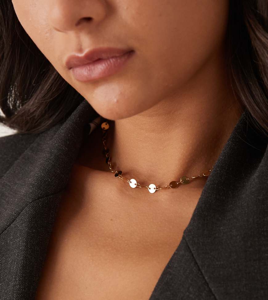Lost Souls - Halskette mit scheibenförmigen Elementen und 18-Karat-Vergoldung-Goldfarben von LOST SOULS