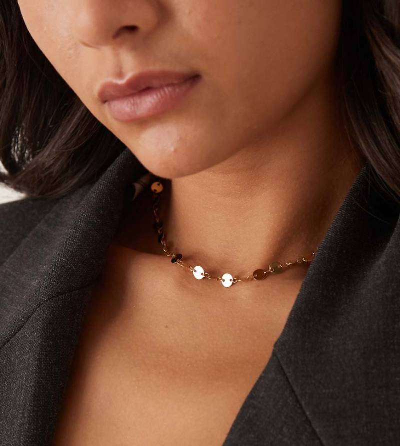 Lost Souls - Halskette mit scheibenförmigen Elementen und 18-Karat-Vergoldung-Goldfarben von LOST SOULS