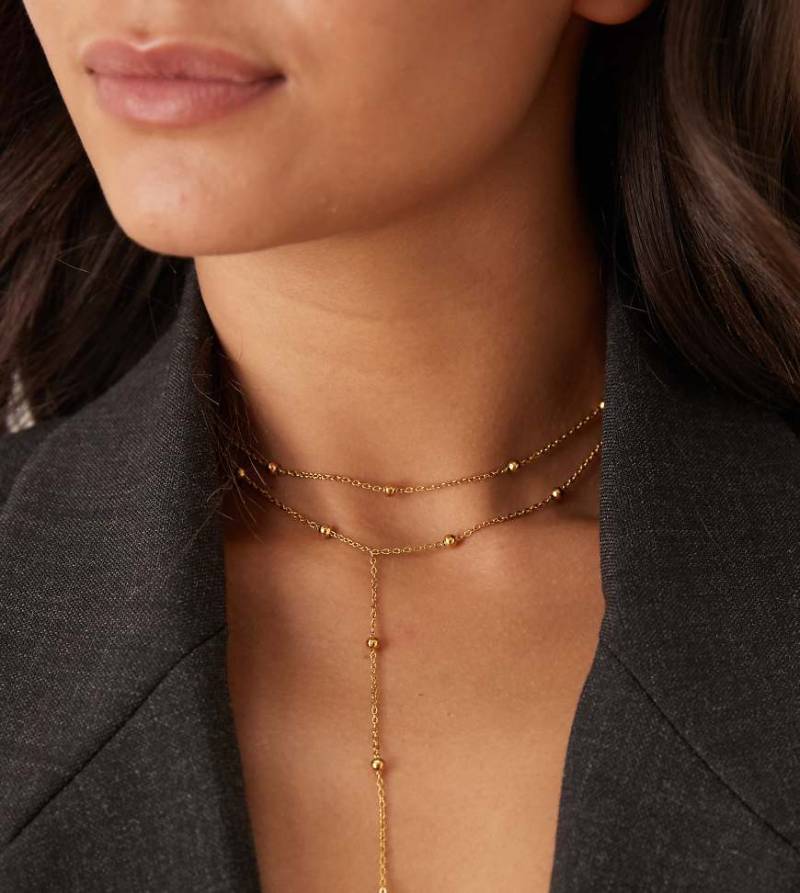 Lost Souls - Lasso-Halskette mit 18-Karat-Vergoldung-Goldfarben von LOST SOULS