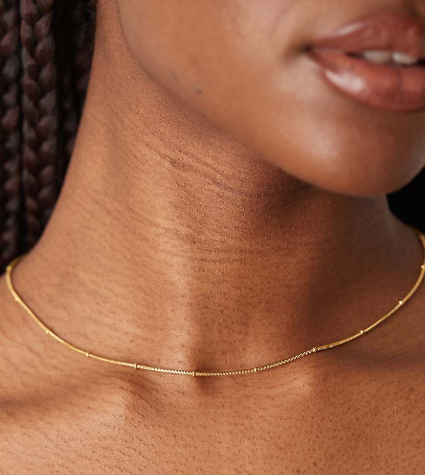 Lost Souls - Zarte Halskette aus 18 Karat vergoldetem Edelstahl-Goldfarben von LOST SOULS