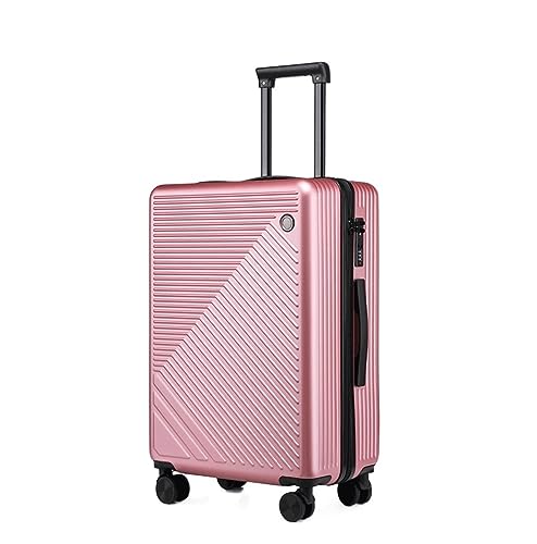 LOSTIS Koffer Reisekoffer Rollkoffer 20 Zoll Leichtes Hardside-4-Rad-Spinner-Reisegepäck, Geschäftsgepäck Für Damen Kabinenkoffer Handgepäck (Color : Rosa, Size : 20inch) von LOSTIS