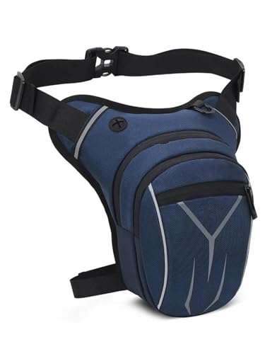 Motorrad-Sitztasche/Hecktasche Für BM&W F850GS Abenteuer F850GS 2018-2022 2019 2020 2021 Motorrad wasserdichte Drop Taille Bein Tasche Oberschenkel Gürtel Hüfte Bum Motorrad-Gepäcktasche(Blue) von LOSTIS