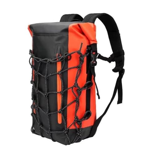 Motorrad-Sitztasche/Hecktasche Motorrad Rucksack Männer Frauen wasserdichte Tasche Integralhelm Rucksack Fahrer Tasche Reflektierende Reisetasche Motorrad Helm Taschen Motorrad-Gepäcktasche(Red) von LOSTIS