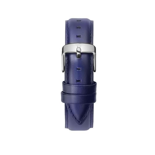 LOSUNLENU Leder Uhrenarmband Damen und Herren mit Dornschließe für DW Uhrenketten(Blues,12mm) von LOSUNLENU