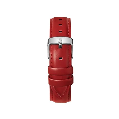 LOSUNLENU Leder Uhrenarmband Damen und Herren mit Dornschließe für DW Uhrenketten(Reds,20mm) von LOSUNLENU