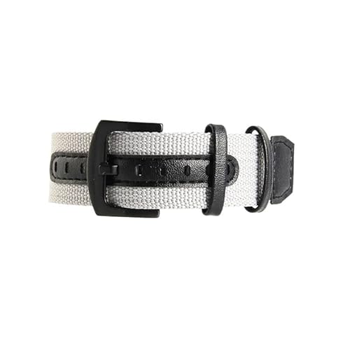 LOSUNLENU Nylon-Uhrenarmbänder für Hamilton Field Vintage Herren, schweißfestes Uhrenzubehör(Gray-Black,22mm) von LOSUNLENU