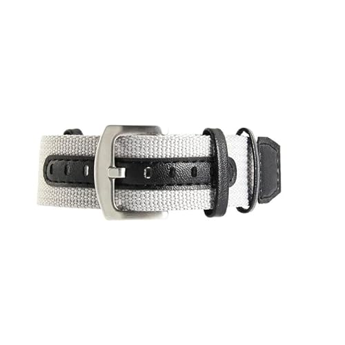 LOSUNLENU Nylon-Uhrenarmbänder für Hamilton Field Vintage Herren, schweißfestes Uhrenzubehör(Gray-Steel,22mm) von LOSUNLENU