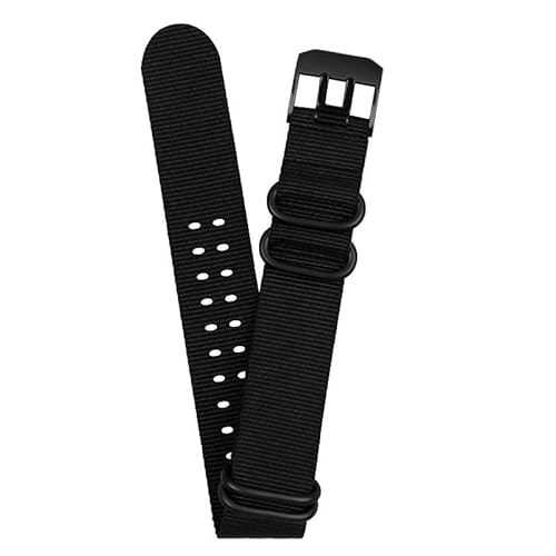 LOSUNLENU Nylon-Uhrenarmbänder für Luminox 3051 3080 3150 Uhrenarmband(Blackb,22mm) von LOSUNLENU