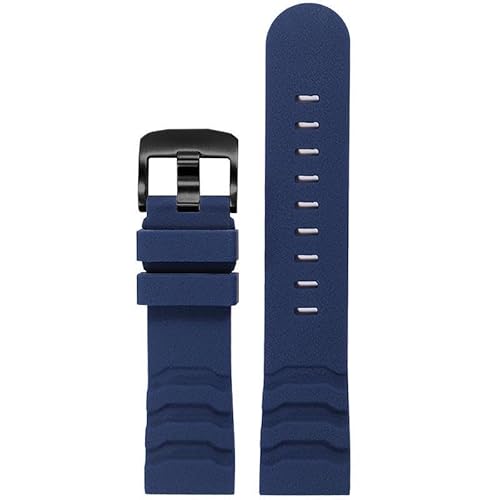 LOSUNLENU Silikonarmband für Luminox-Uhren, wasserdichtes Ersatzzubehör, 24 mm(Blueb) von LOSUNLENU