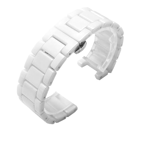 LOSUNLENU Uhrenarmband Aus Edelstahl Mit Konkavem Ende Für Cartier Pasha-Serie WSPA0013 Und W31077U2(White3,18-10mm) von LOSUNLENU