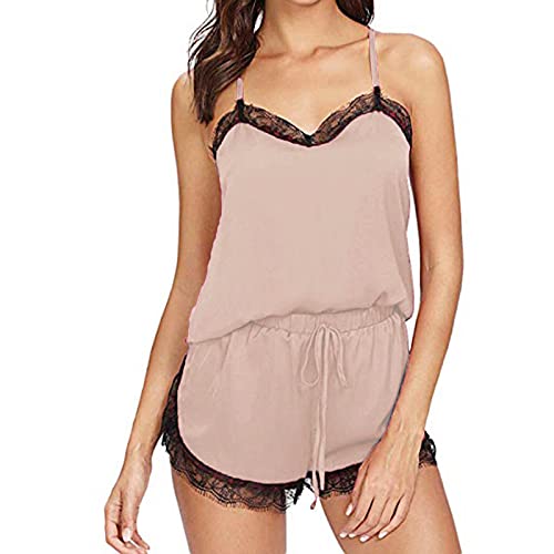 LOSVIP Pyjama Set Damen,Frauen Dessous Set Sexy BH und Panty Jumpsuit Dessous Sets New Sexy Fashion Lace Lingerie Underwear Sleepwear Pajamas von LOSVIP