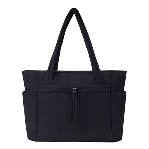 LOTEZAVA Tasche damen Puffer Tote Bag Große Gesteppte Handtasche für Damen - 15.6 Zoll Leichte Shopper Tasche, Laptoptasche für Arbeit, Klinik, Uni und Reisen von LOTEZAVA