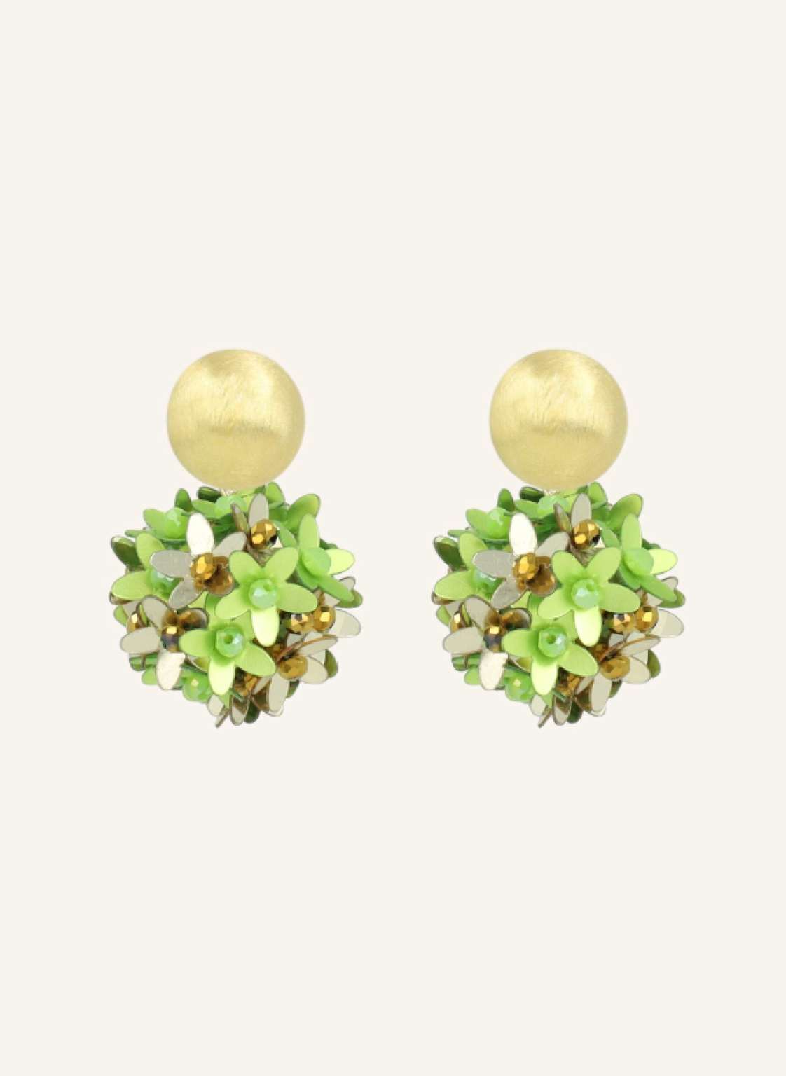Lott.Gioielli Ohrhänger Daisy Sequin Flower Globe S Light Green By Glambou gruen Lott.Gioielli Ohrhänger Daisy Sequin Flower Globe S Light Green By Glambou gruen von LOTT.gioielli