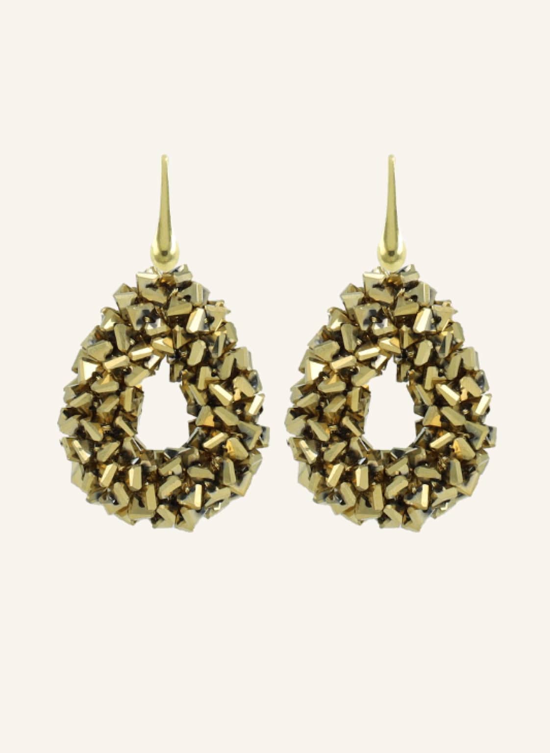 Lott.Gioielli Ohrhänger Marieke Metallic Gold By Glambou gold von LOTT.gioielli