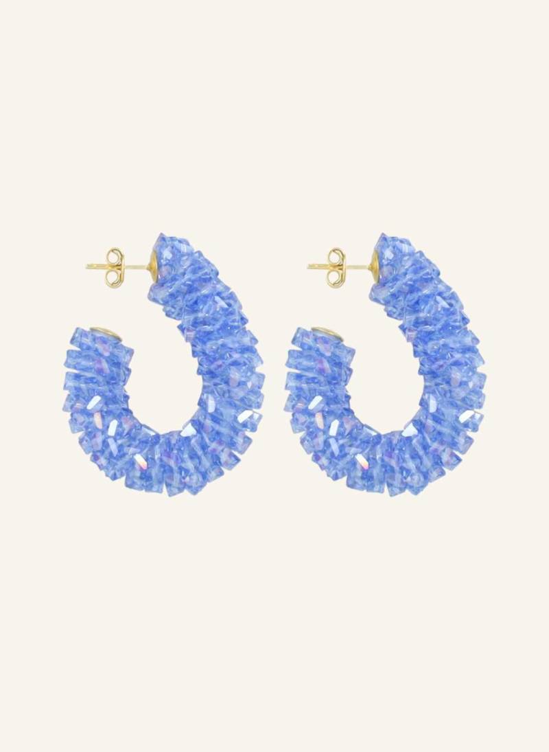 Lott.Gioielli Ohrhänger Pascalle Creole Raw L Azure By Glambou blau von LOTT.gioielli