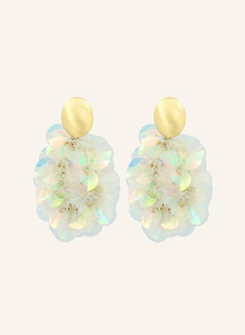 Lott.Gioielli Ohrhänger Sas Sequin Oval M Holo By Glambou gold von LOTT.gioielli