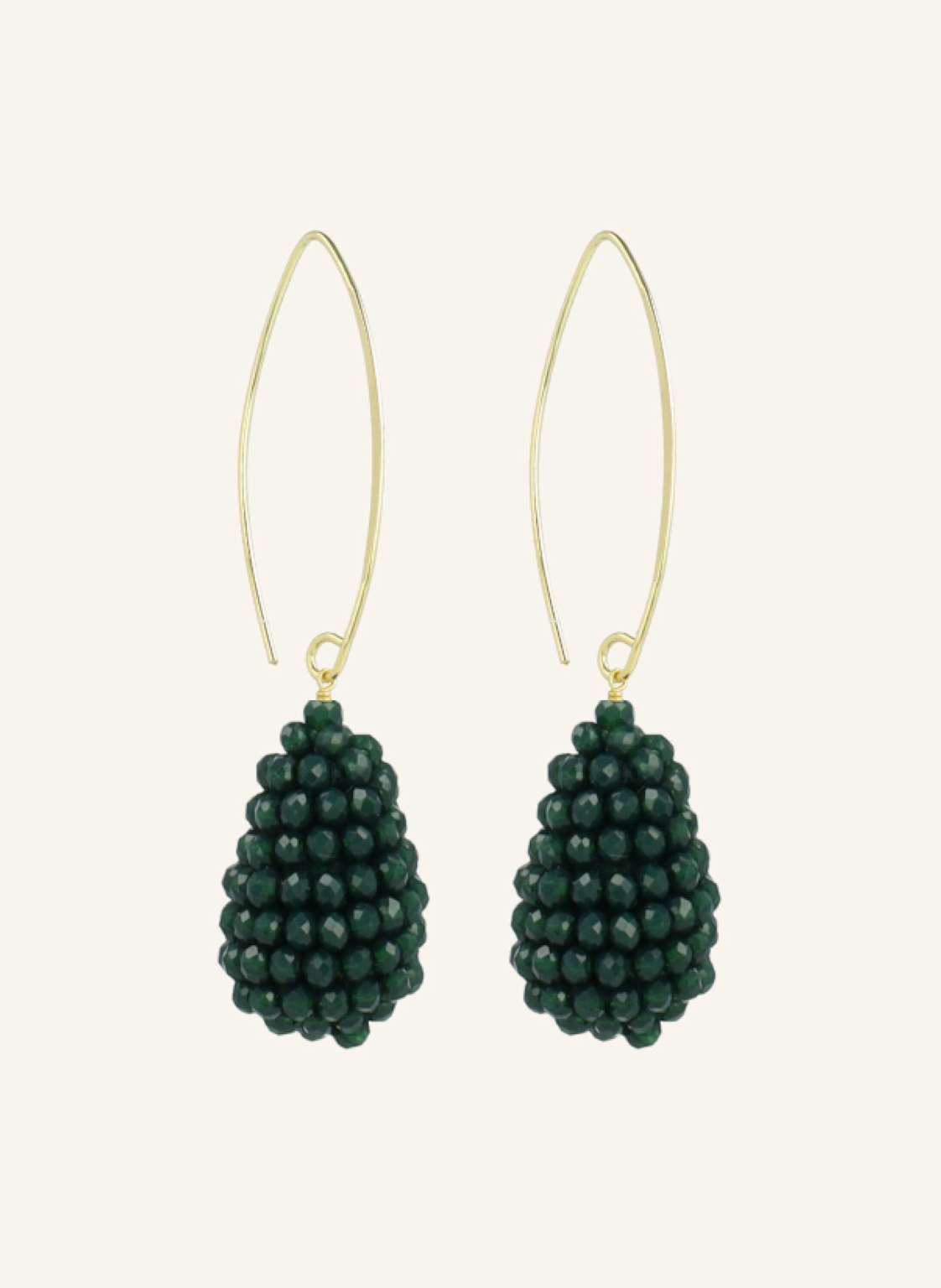 Lott.Gioielli Ohrringe Amy Cone Xs Dark Green By Glambou gold von LOTT.gioielli