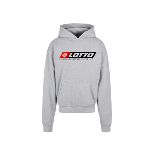 LOTTO Herren Sweat Shirt Kapuzenpullover, grau, M von Lotto