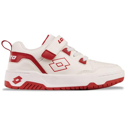 Lotto AWERY K Unisex Kids Sneaker, White/RED, 33 EU Lotto AWERY K Unisex Kids Sneaker, White/RED, 33 EU von Lotto