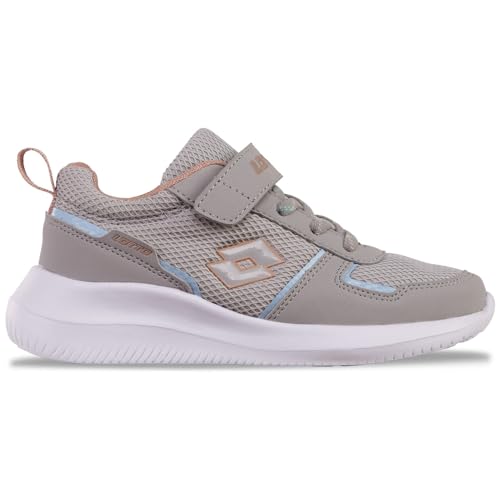 Lotto Unisex Kinder Combine Tc Sneaker, Grey Dk Rose, 34 EU von Lotto