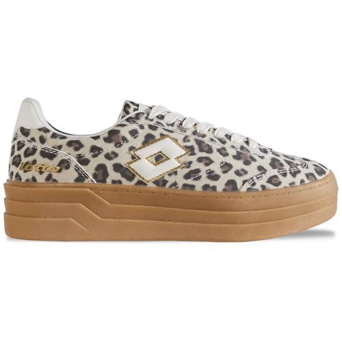 Lotto Damen STACKY AN Women Sneaker, Leo/Offwhite, 42 EU Lotto Damen STACKY AN Women Sneaker, Leo/Offwhite, 42 EU von Lotto