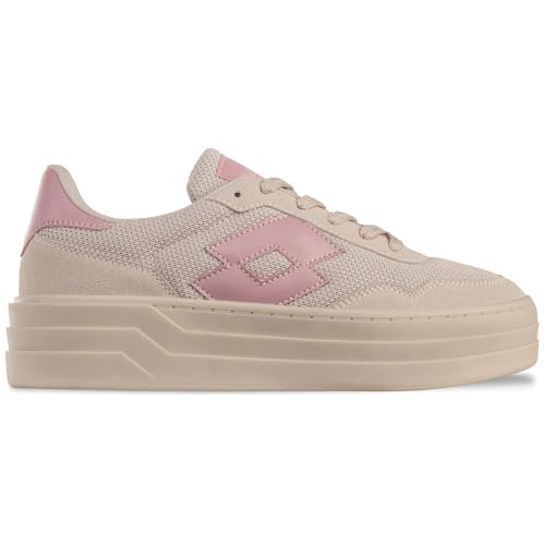 Lotto Damen STALIOT Sneaker, Sand/DK.Rose, 39 EU Lotto Damen STALIOT Sneaker, Sand/DK.Rose, 39 EU von Lotto