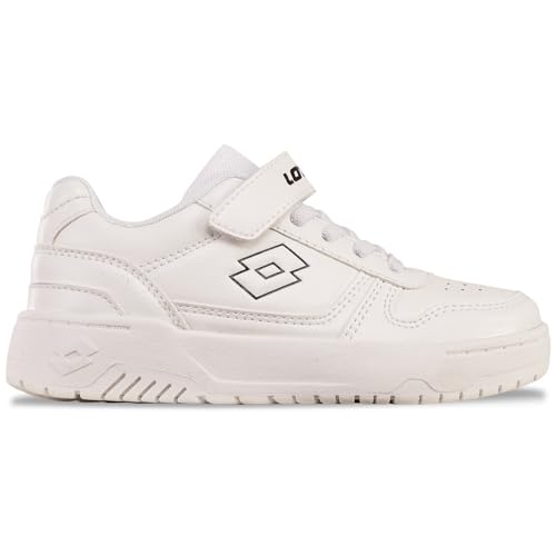 Lotto Unisex Kinder Sneaker, White Black, 32 EU Lotto Unisex Kinder Sneaker, White Black, 32 EU von Lotto
