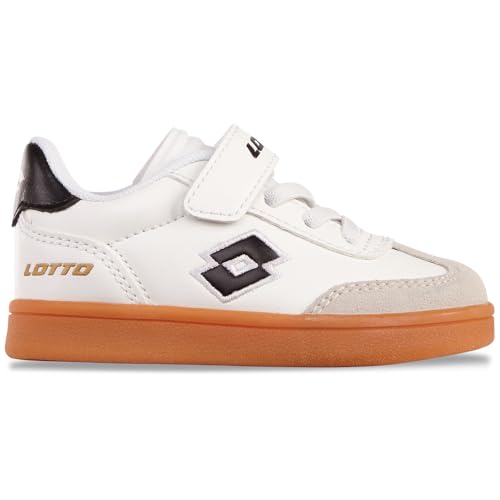Lotto Jungen Unisex Kinder VINTAL M Sneaker, White/Black, 26 EU Lotto Jungen Unisex Kinder VINTAL M Sneaker, White/Black, 26 EU von Lotto