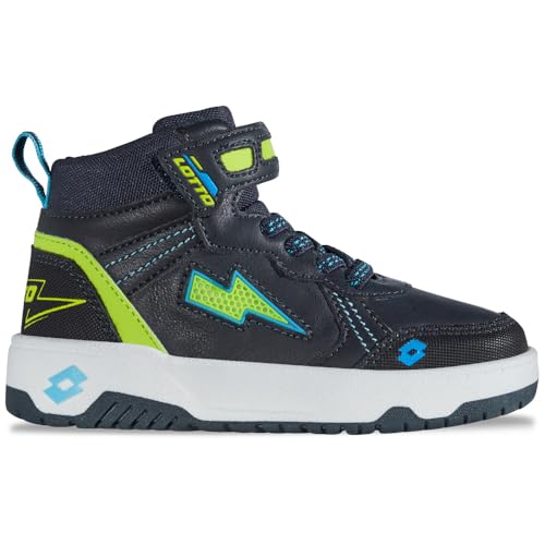 Lotto MELCO K Unisex Kids Sneaker, Navy/Lime, 32 EU Lotto MELCO K Unisex Kids Sneaker, Navy/Lime, 32 EU von Lotto