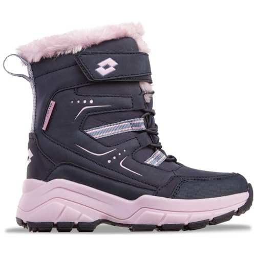 Lotto Mädchen Nizina Tex K Halblange Stiefel, Navy Violet, 28 EU von Lotto